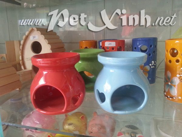 Đồ chơi hamster Nhà máng ăn bằng sứ cho hamster