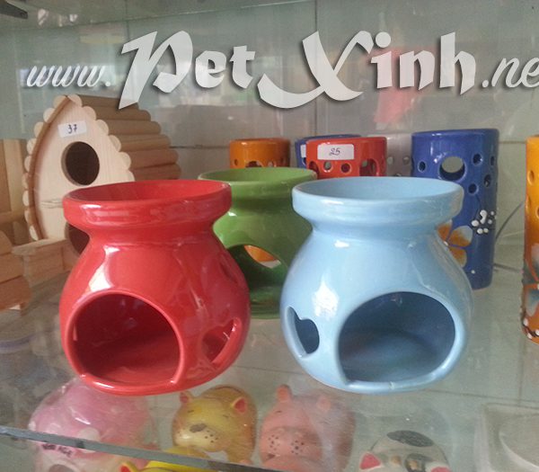 Đồ chơi hamster Nhà máng ăn bằng sứ cho hamster