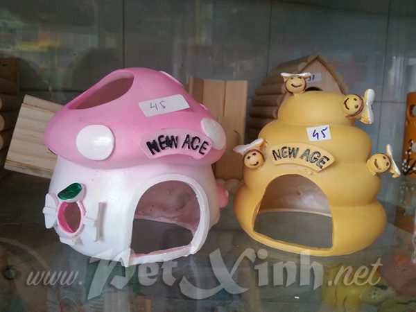 Nhà cho hamster hình nấm và hình tổ ong
