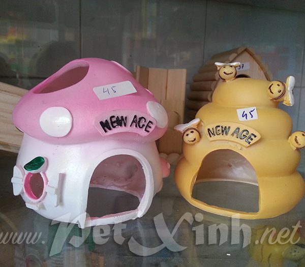 Nhà cho hamster hình nấm và hình tổ ong