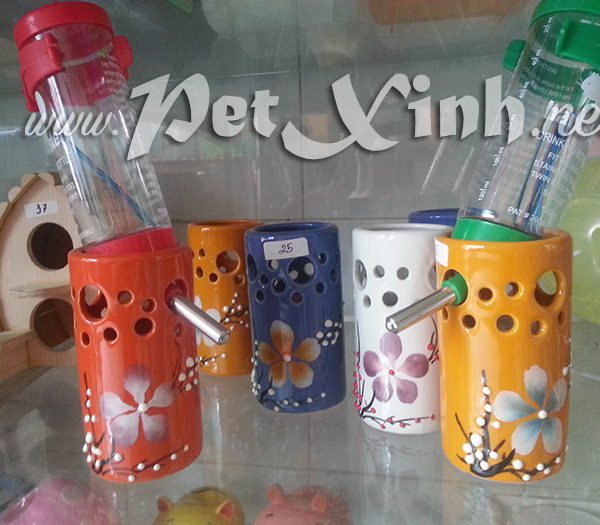 Đồ chơi hamster kệ bình nước bằng sứ