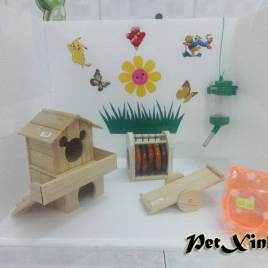 chuồng nhím kiểng hamster bằng laphong mica