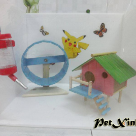 chuồng nhím kiểng hamster bằng laphong mica