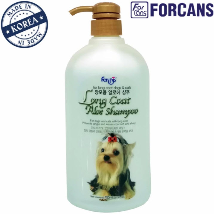 Dầu gội cho thú cưng lông dài chiết xuất nha đam Forcans 750ml