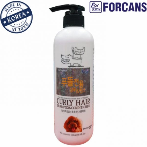 Dầu gội cho thú cưng lông dài chiết xuất nha đam Forcans 750ml