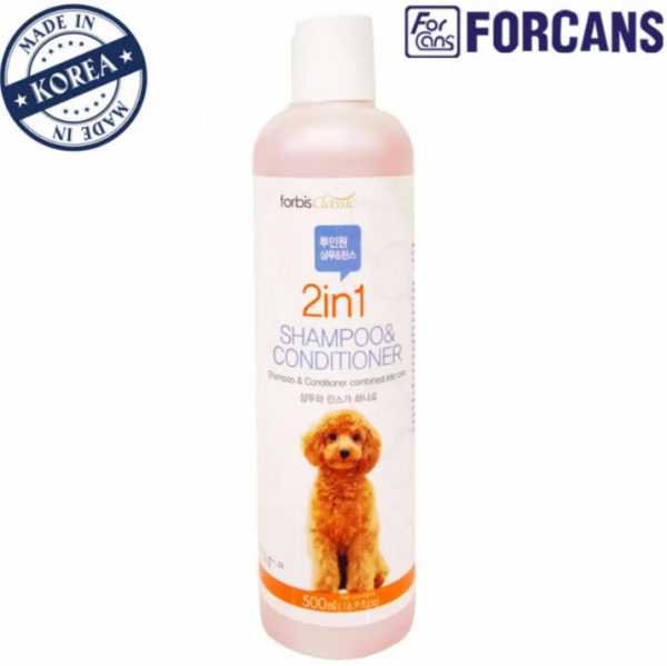 Dầu gội và xả 2 trong 1 cho thú cưng Forcans 500ml 1