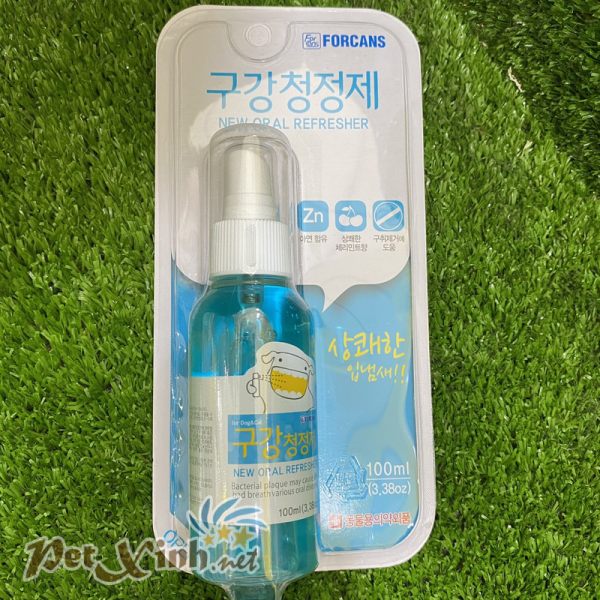 xịt thơm miệng cho thú cưng forcan