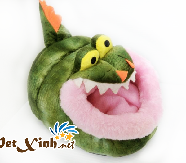 nhà ngủ cho sóc hình cá sấu