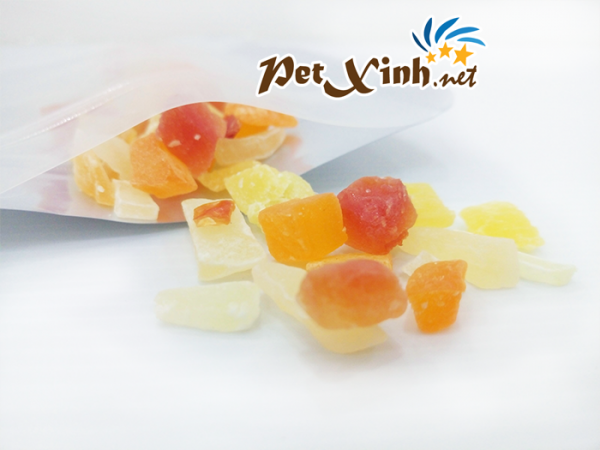 kẹo dẻo trái cây cho thú cưng