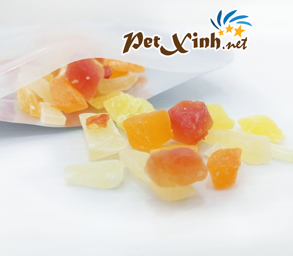 kẹo dẻo trái cây cho thú cưng