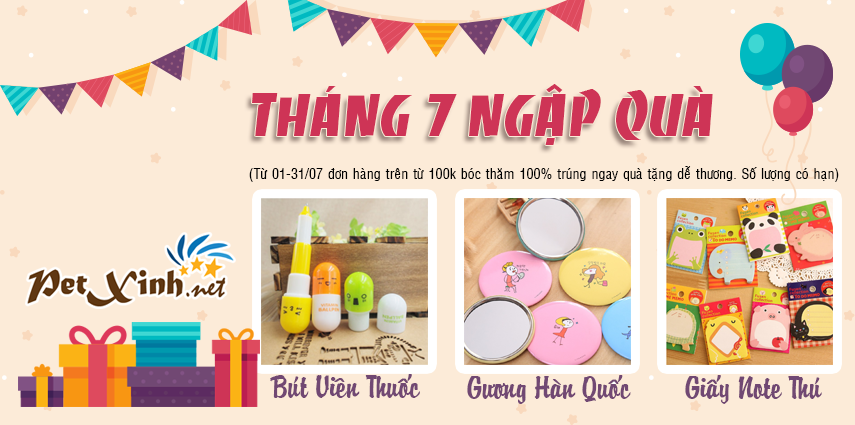 Tháng 7 Ngập quà cùng PetXinh 3