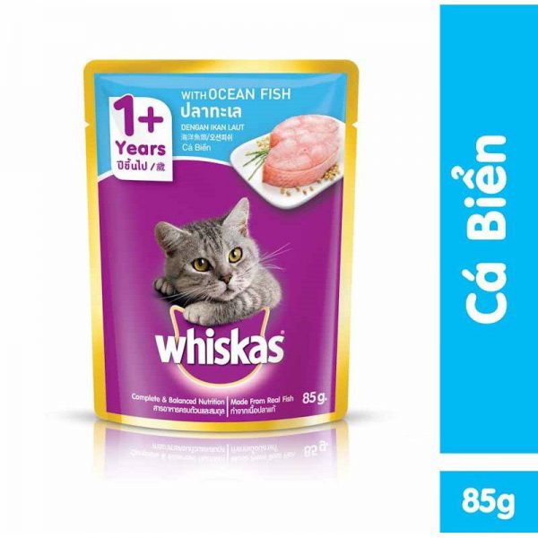 Pate Cho Mèo Lớn Whiskas Vị Cá biển