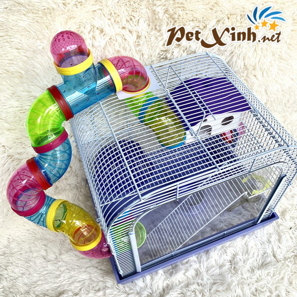 lồng hamster ống nối mặt mica