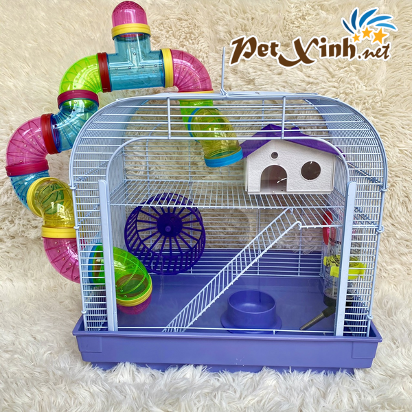 lồng hamster ống nối mặt mica
