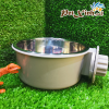 Chén inox gắn chuồng miệng tròn