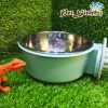 Chén inox gắn chuồng miệng tròn