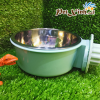 Chén inox gắn chuồng miệng tròn