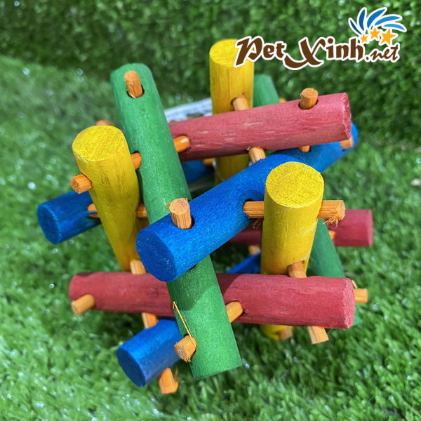 Khối gỗ sắc màu