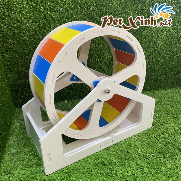 Wheel gỗ cầu vồng