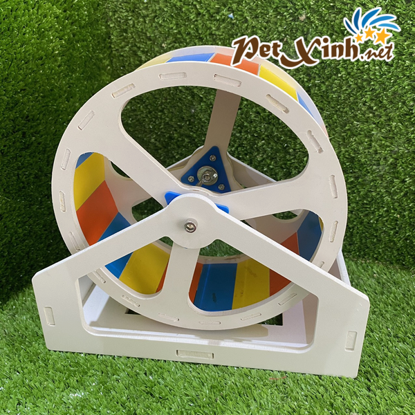 Wheel gỗ cầu vồng