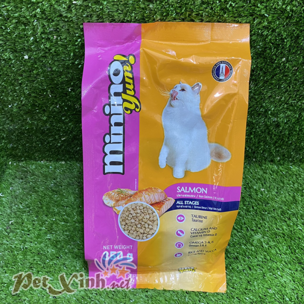 Thức ăn cho mèo Minino Yum Cá Hồi 350g