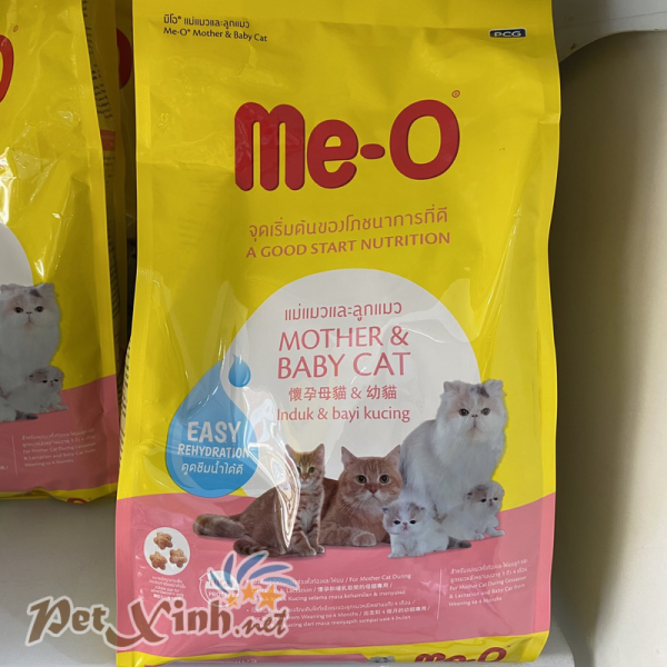 Thức ăn Me-O Mother and Baby Cat 1,1kg