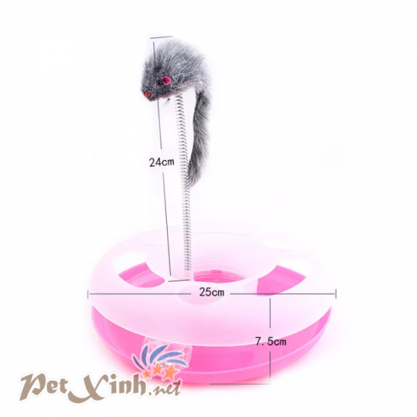đĩa vờn bóng đĩa xoay bóng cho mèo
