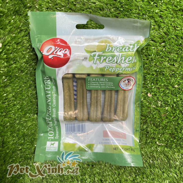 Xương gặm sạch răng cho chó vị bạc hà VEGEBRAND Orgo Breath Freshening Peppermint