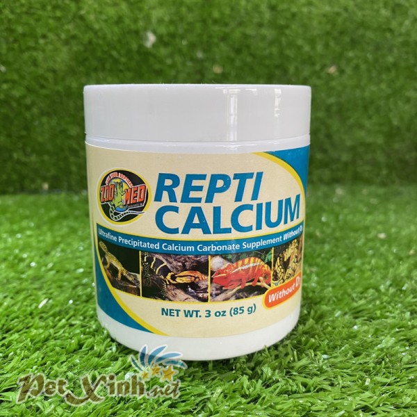 Canxi cho bò sát Repti Calcium Zoo Med 8g (xanh dương)