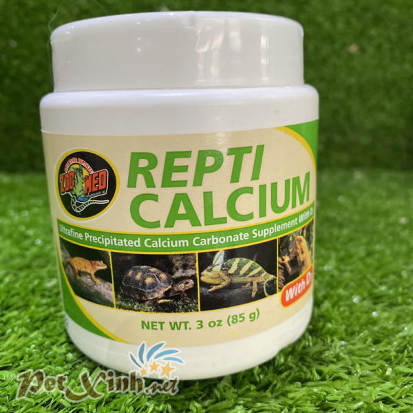 Canxi cho bò sát Repti Calcium Zoo Med 8g (xanh dương)