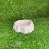 Chén ăn hoa cương tròn đỏ cho bò sát