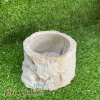Chén ăn hoa cương tròn đen cho bò sát