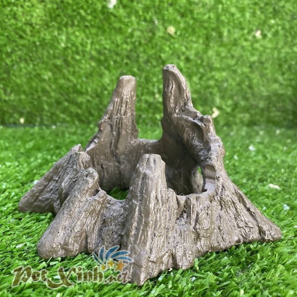 Khúc cây bằng đá trang trí cho bò sát