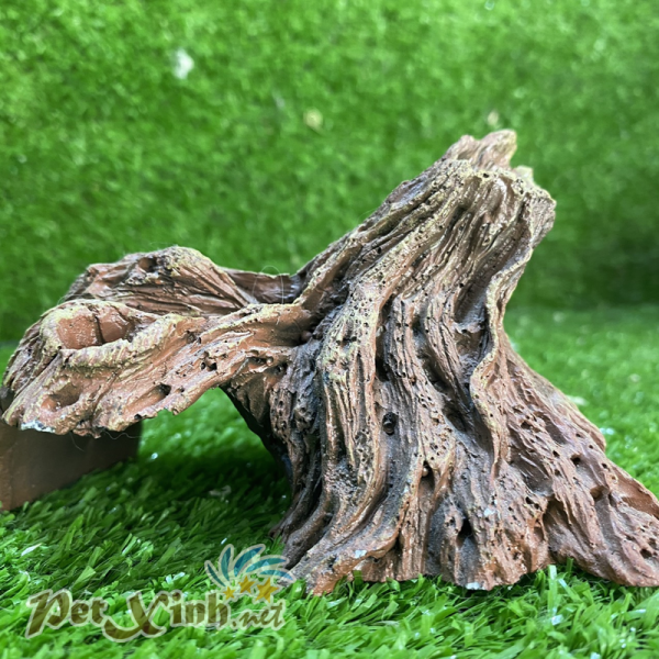 Nhà ngủ khúc cây bằng đá cho bò sát