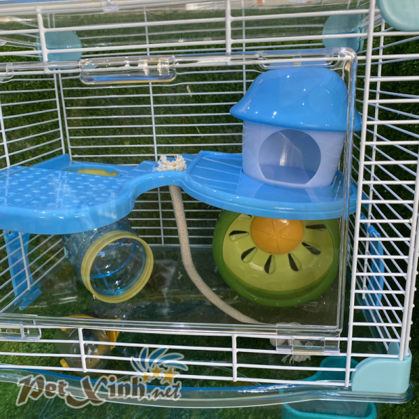 Lồng hamster mica nấm lùn