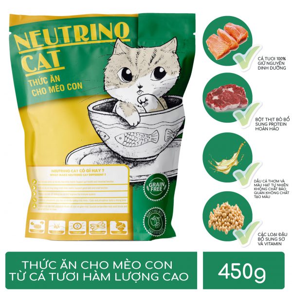 Thức ăn cho Mèo con Neutrino Cat