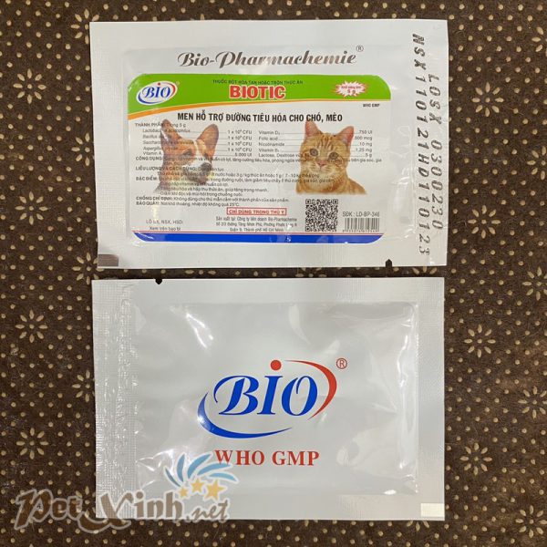 Men hỗ trợ đường tiêu hóa cho chó mèo Bio Biotic