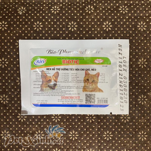 Men hỗ trợ đường tiêu hóa cho chó mèo Bio Biotic