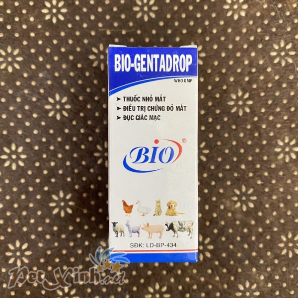 Thuốc trị đau mắt cho thú Bio Gentadrop