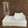 Chén hình mèo và bình nước tích hợp