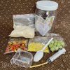 Combo thức ăn và dụng cụ đút ăn cho vẹt