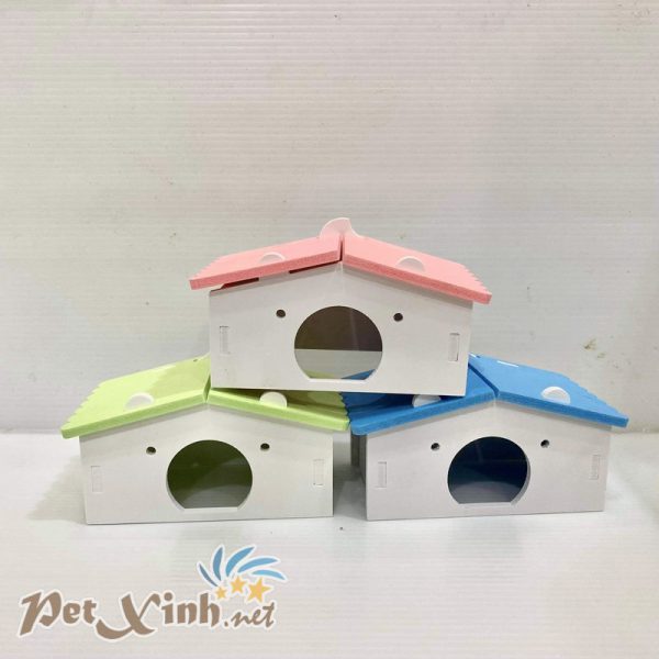 nhà gỗ sắc màu nhà hamster