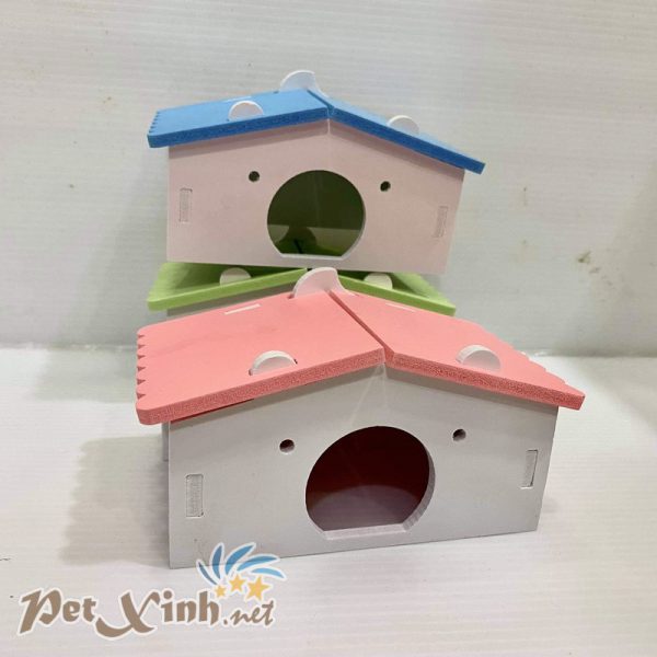 nhà gỗ sắc màu nhà hamster
