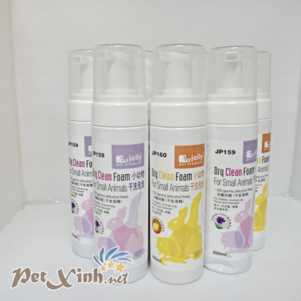 Bọt tắm khô dành cho thú cưng Jolly Dry Clean Foam