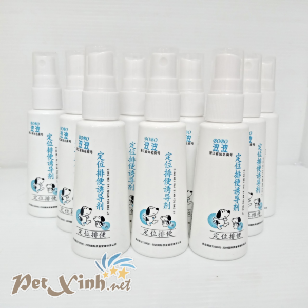 Chai xịt huấn luyện đi vệ sinh đúng chỗ cho chó mèo Bobo