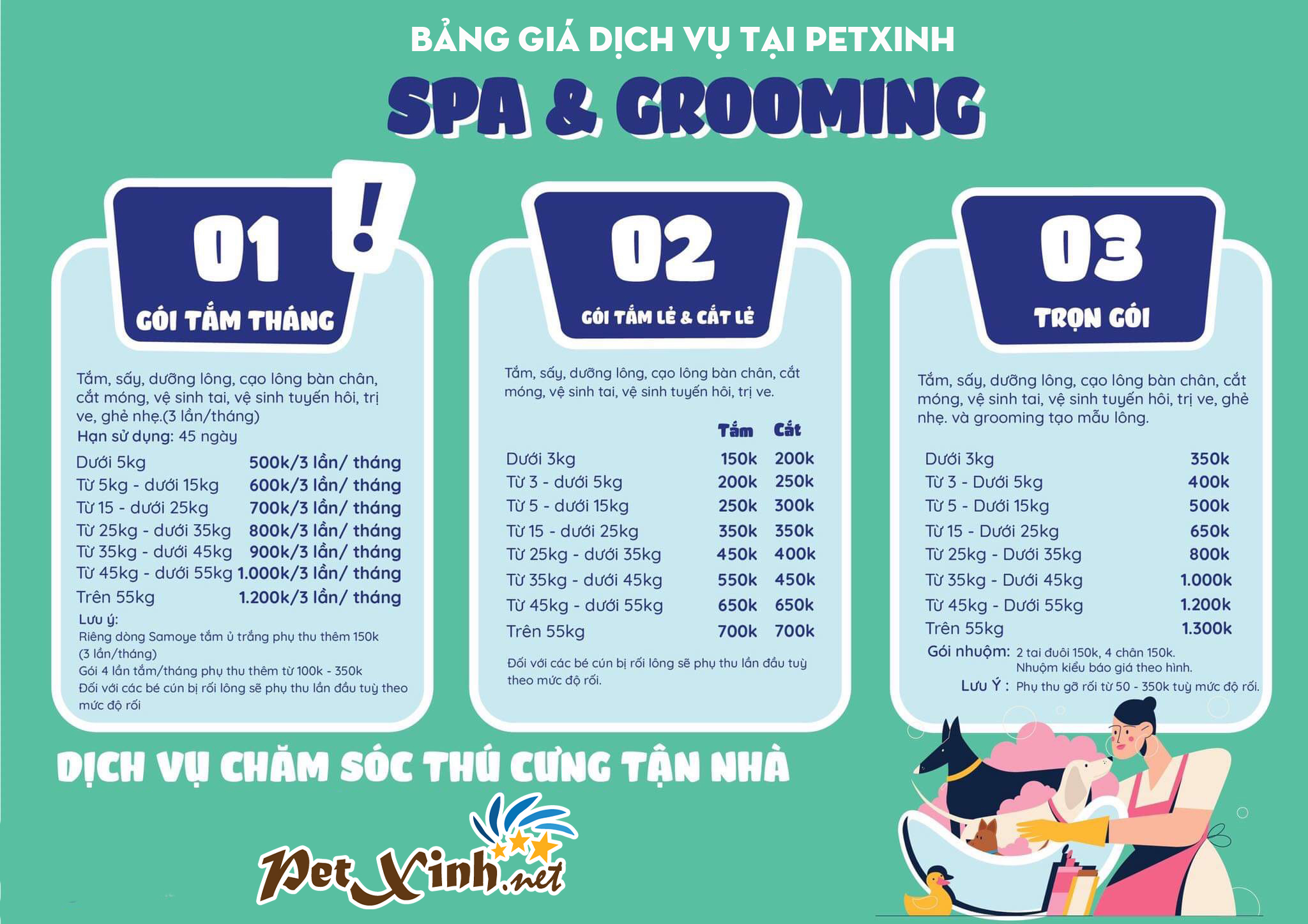 Chó Poodle 4 cắt tắm groom lông cho chó