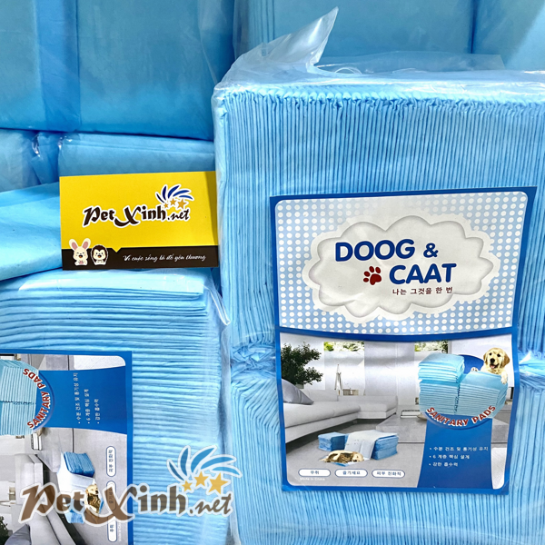 Tã giấy Doog and Caat siêu thấm hút lót chuồng dành cho chó mèo bịch 100 cái
