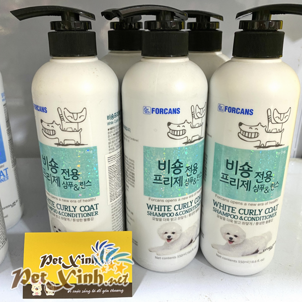 Sữa tắm Forcans White Curly Coat 550ml