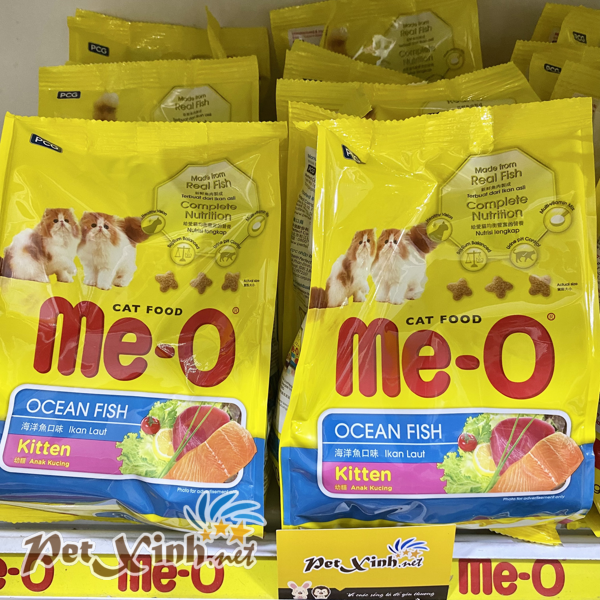 Hạt thức ăn cho mèo con Me-O Kitten 400g vị hải sản
