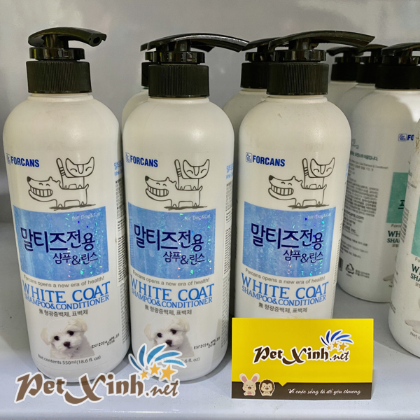 sữa tắm forcans white coat